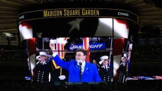 John Amirantes final New York Rangers Star Spangled Banner Performance [upl. by Aiuqes]