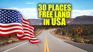 30 Places to get FREE LAND in the USA 😍 Free Land in America [upl. by Erle]