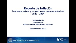 Presentación del Reporte de Inflación  Diciembre de 2022 [upl. by Sivia]