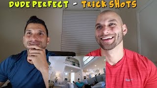 Real Life Trick Shots  Dude Perfect REACTION [upl. by Aihsenad]