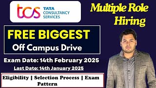 🔴 Finally TCS Free Hiring Announced  TCS Jobs for 2025 2024 2023 202220212020 Batch [upl. by Rifkin]