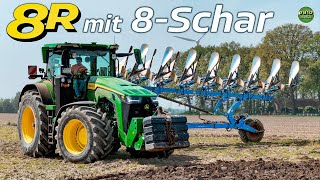 Howto Ecken auspflügen🧐 8R 370  LEMKEN 8Schar😈 [upl. by Emmye294]