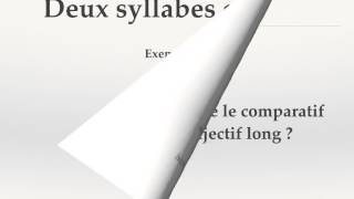 Comparatif de supériorité des adjectifs longs en anglais [upl. by Estrellita]