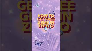 How to get free gems on Zepeto💎 [upl. by Halie28]