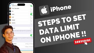 How to Set Data Limit on iPhone [upl. by Carolann]