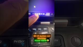 Wifi Button Not Working to Laptop  Wifi Problem Fix100wifi 2024shorts [upl. by Cleon]