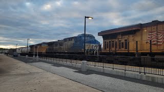 NS 4001 comes through Longview Tx  some fallen flags [upl. by Aerdnaeel]