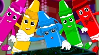 Five Little Crayons  Learn Colors  Colors Song  Nursery Rhymes  Baby Videos [upl. by Madaras19]