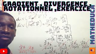 Gradient divergence  rotationnel  Exercice [upl. by Ethel946]