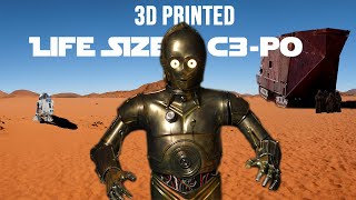 Painting a Full Size 3D Printed C3PO  From Start To Finish [upl. by Georgianna]