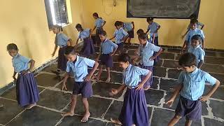 a aa e ee kannada nali kali dance G H P S hirehadligi school ballary [upl. by Glori548]