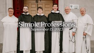 Simple Profession of Dominican Friars 2023 [upl. by Eidod]