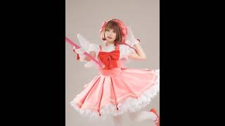 DokiDokiSR Anime Card Captor Sakura Cosplay Kinomoto Sakura Costume Women [upl. by Collete944]