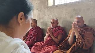 bhante samanta yanche dhammkutimadhe prawesh bhikshu sanghadware suttpathan [upl. by Sauers]