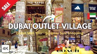 Dubai Outlet Village SALE Exciting Deals Up to 75 Off Shopping Spree in 2024  4K Walking Tour 🇦🇪 [upl. by Revkah]