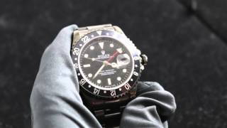 Rolex OysterPerpetual GMTMaster 16700 PVD Luxury Watch Review [upl. by Aciria983]