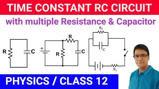 Time Constant of RC circuit with multiple Resistance and Capacitor Time Constant RC circuit [upl. by Idzik270]