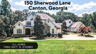 Unique 2home estate property on 7 acres 150 Sherwood Ln Canton Georgia [upl. by Aiciled]