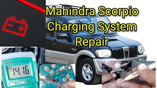 Charging system repair  Mahindra scorpio jeep [upl. by Rubenstein766]