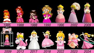 Evolution of Princess Peach in Super Mario Bros game and LEGO [upl. by Kannav]