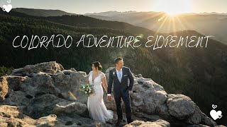 HIS VOWS WILL MAKE YOU CRY  Colorado Elopement Videographer [upl. by Ynattib58]