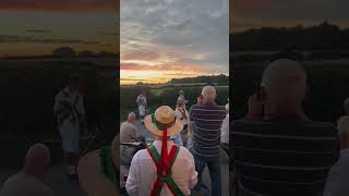 Folk Morris Dancers  The Hampshire Bowman and a Fantastic Sunset  A great Traditional Evening Out [upl. by Erleena]