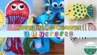 Simple Crafts To Do at Home  How To Make FishSea Creatures For Kids Crafts  Amazing DIY Ideas [upl. by Sherry]