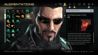 Deus Ex Mankind Divided Augment Skills List [upl. by Myrle]