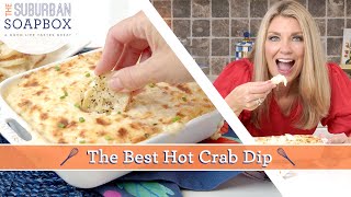 The BEST Baked Crab Dip Recipe Perfect for Game Day New Years Eve and Dinner Parties [upl. by Llevert]