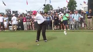 Donald Trump at LIV Golf tournament [upl. by Ehrman404]