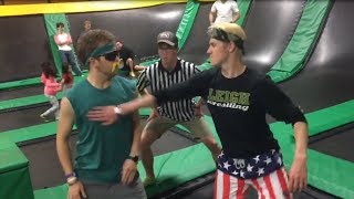 PRO WRESTLING MATCH AT TRAMPOLINE PARK Nachoman vs GNG [upl. by Nemsaj]