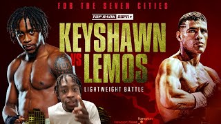 KEYSHAWN DAVIS KOs OVERWEIGHT LEMOS FIGHT COMMENTARY [upl. by Enileuqcaj534]