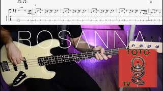 Toto  Rosanna Bass Cover with tab [upl. by Solotsopa]