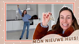 Ik heb de sleutels 🔑🏠 amp empty house tour  Verhuisvlog 1 [upl. by Seaddon]