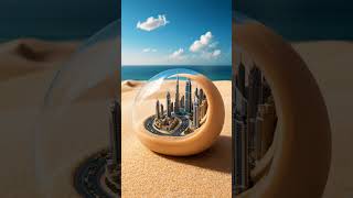 Dubai City AI Art on a Grain of Sand aiart dubai dubaicity aivideoshorts aianimation viral [upl. by Dlorad]