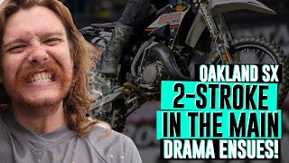 DRAMA Stankdog puts 2stroke into main lashes out at PulpMX  Gared Steinke Oakland 2022 SX [upl. by Marden]