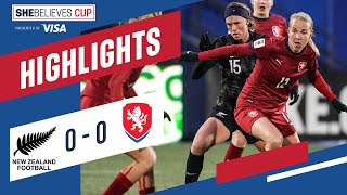 2022 SheBelieves Cup New Zealand vs Czech Republic Highlights  Feb 23 202 [upl. by Airan]