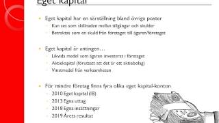 Redovisning 2 Bokslut  Avstämning eget kapital och periodisering [upl. by Eelreveb]