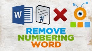 How to Remove Numbering from Some Pages in Word [upl. by Lemaj896]