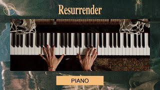 Resurrender  Piano Tutorial [upl. by Ogaitnas150]