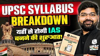 UPSC Syllabus Breakdown  Indepth Analysis of UPSC CSE Syllabus  UPSC Wallah [upl. by Eltsryk544]