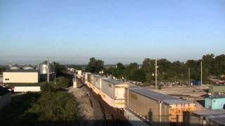 More High Speed BNSF UP Amtrak and NS Action at Henrietta [upl. by Nauqaj21]