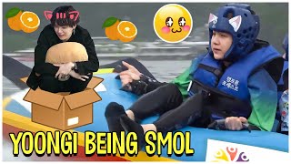 Yoongi Being Smol  BTS Suga Cute Moments [upl. by Hakym90]