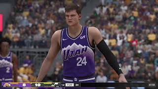 NBA 2K24 LA Lakers at Utah [upl. by Anerol]