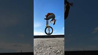 Slowmotion 🎥💥 shorts slowmotion unicycle monocycle jump extremesports [upl. by Etnoved]