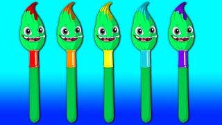 Aprende los colores con Groovy el Marciano y Phoebe  Dibujos animados educativos [upl. by Gnuhp207]