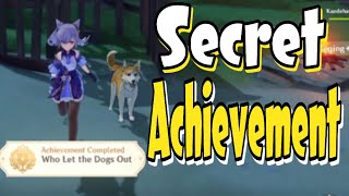 How to Unlock secret Achievement quotWho let the Dogs Outquot  Extra Chest Genshin Impact Inazuma [upl. by Ynamrej]