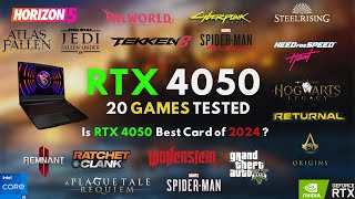 RTX 4050 Laptop Gaming Test in 2024  is it Enough for gaming in 2024 [upl. by Malynda]