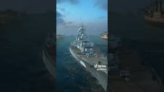 Bismarck World of warships Blitz shortsviral barcos shortvideo battleship bismarck juegos [upl. by Rundgren470]