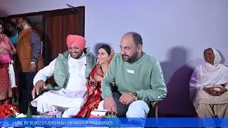 🔴LIVE SAGAN DAY MANJEET WEDS LOVEPREET KUKU STUDIO MALLAN WALA M9855188005 [upl. by Katt]